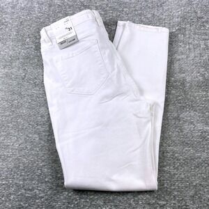 Kancan Womens Size‎ 15/31 High Rise Super Skinny White Jeans Button Fly